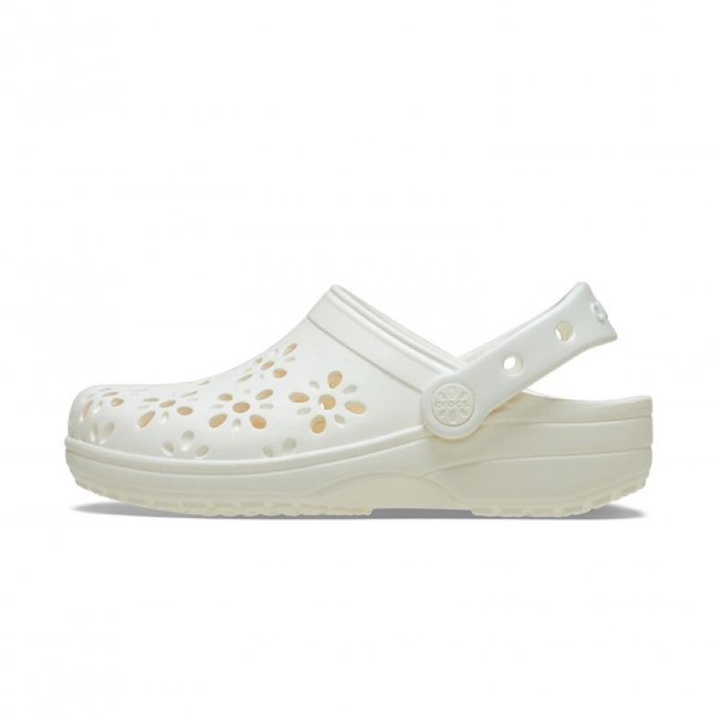 Papuci Crocs Classic Floral Cut Out Clog - 1 | YEO
