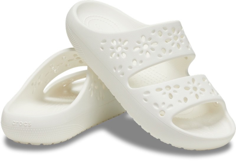 Papuci Crocs Classic Floral Cut Out Sandal - 2 | YEO