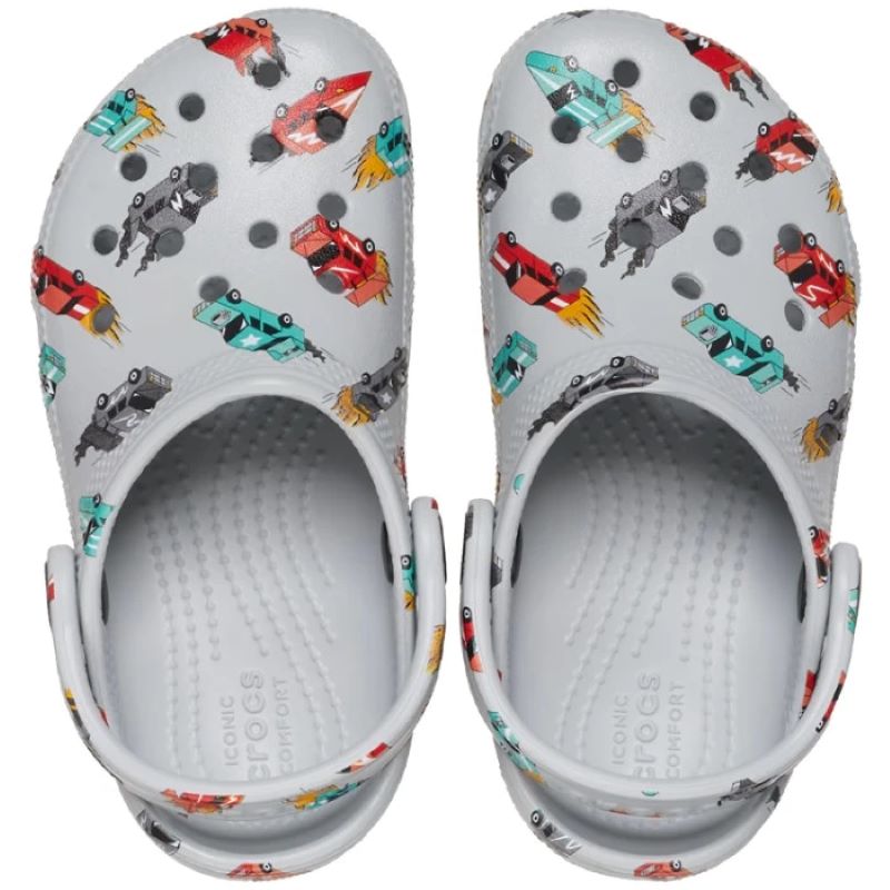 Papuci Crocs Classic Race Cars Graphic Cg T
