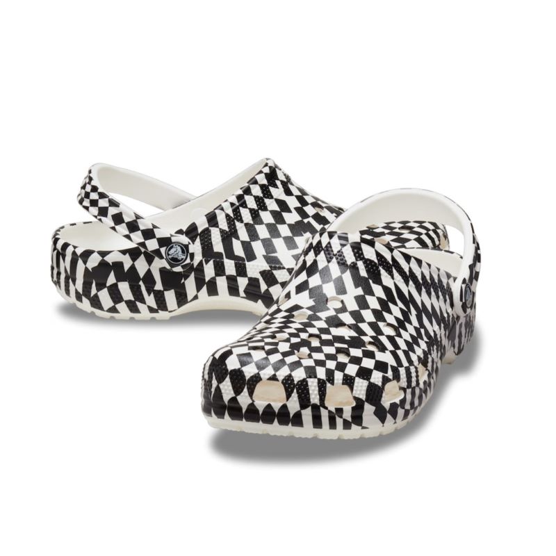 Papuci Crocs Classic Warped Checker Clog - 1 | YEO