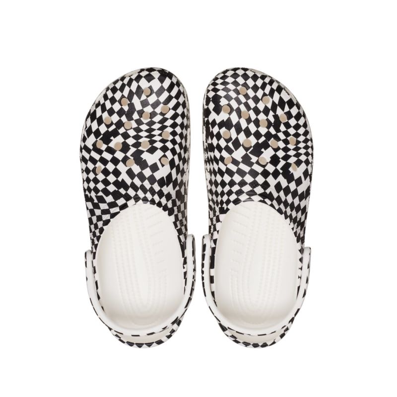 Papuci Crocs Classic Warped Checker Clog