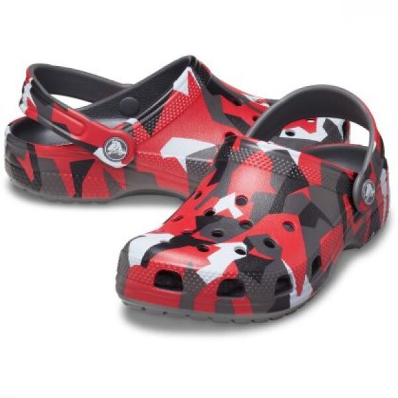 Papuci Crocs Classic Geo Camo Clog K - 1 | YEO