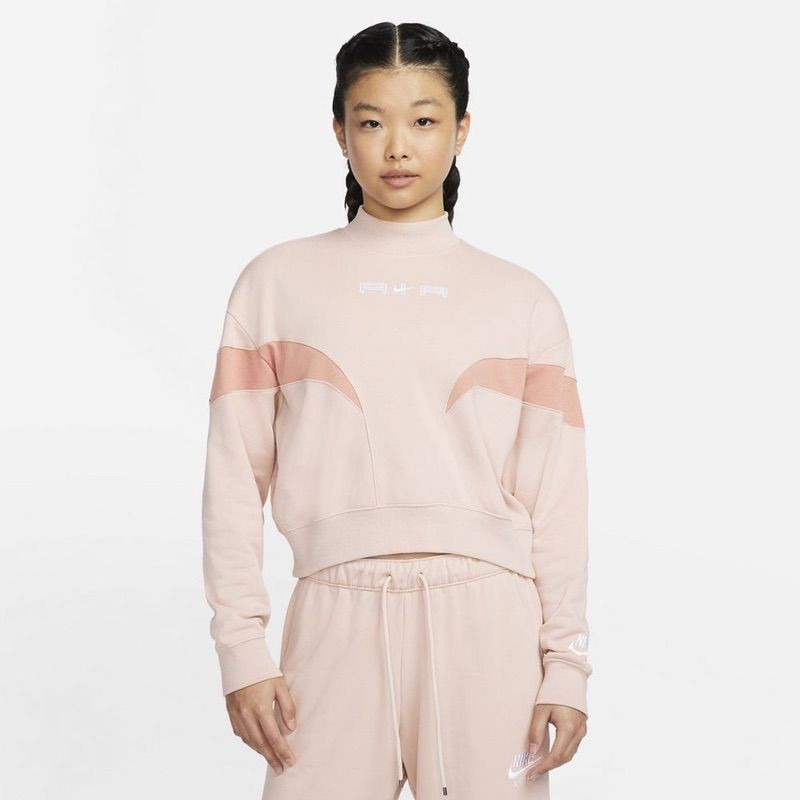 Bluza nike w nsw air flc mock ls top