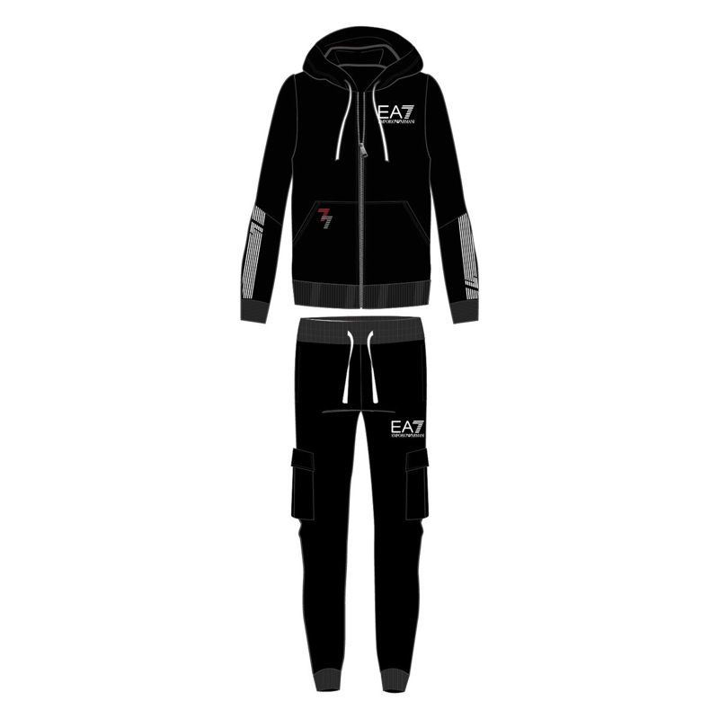 Trening ea7 m t-suit hoodie fz eco coft
