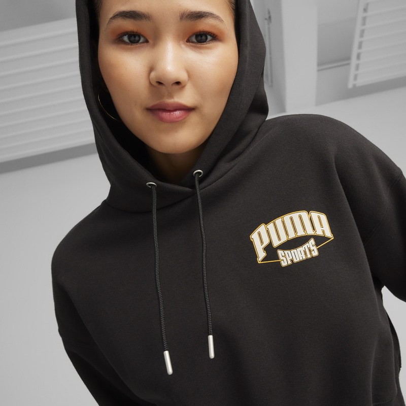 Poze Hanorac Puma TEAM Cropped Hoodie various-brands.ro