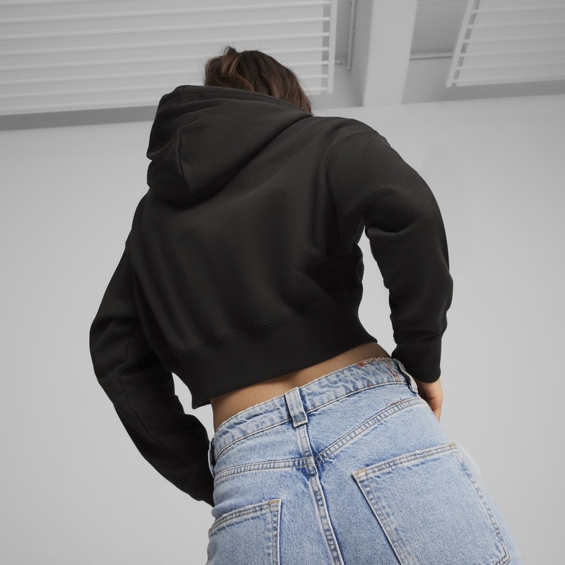 Poze Hanorac Puma TEAM Cropped Hoodie various-brands.ro