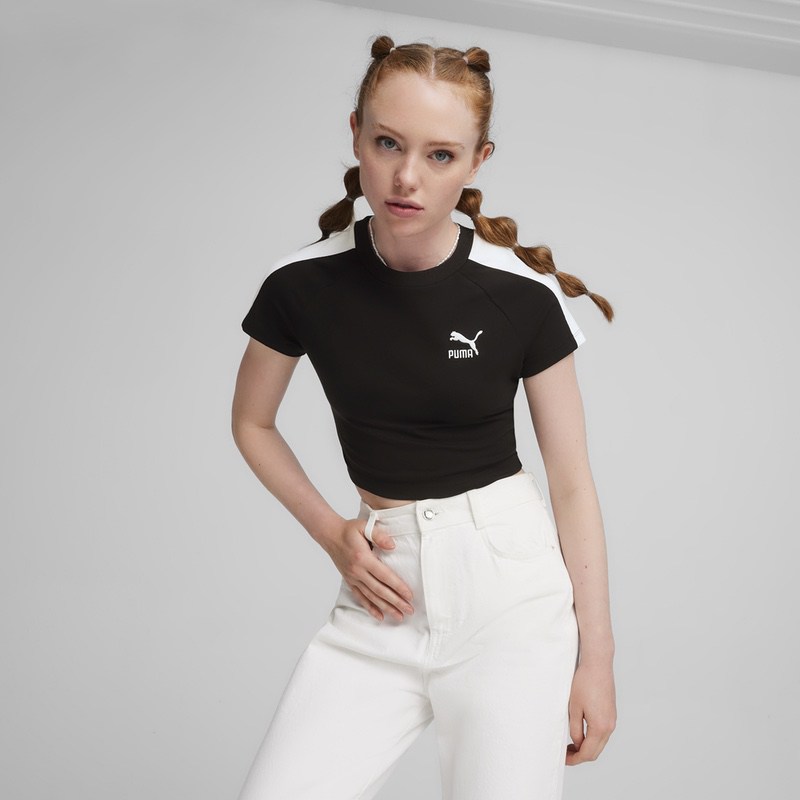 Poze Tricou Puma Iconic T7 Baby Tee various-brands.ro