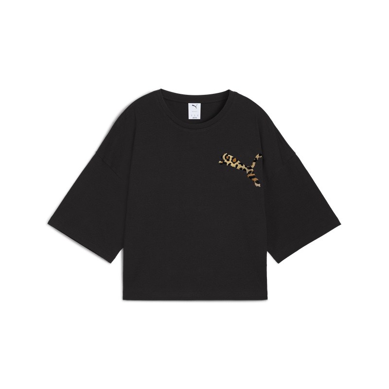 Tricou Puma LEO LUXE Oversized Short Tee - 3 | YEO