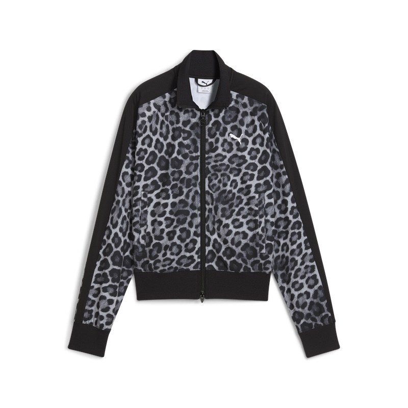 Bluza cu fermoar Puma T7 LEO LUXE AOP Short Track Jacket
