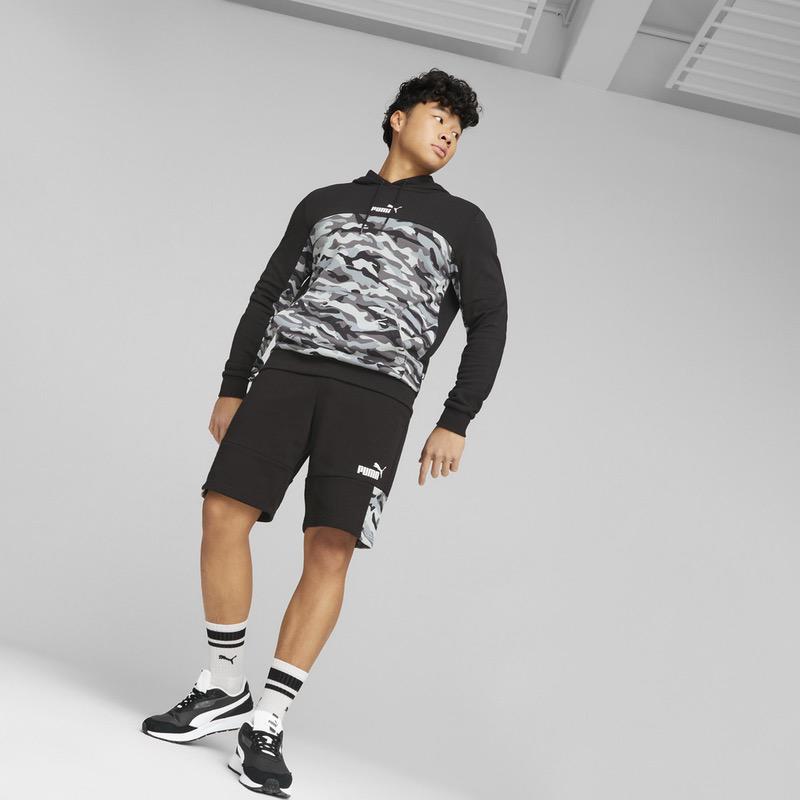 Sort Puma ESS BLOCK CAMO Shorts - 5 | YEO