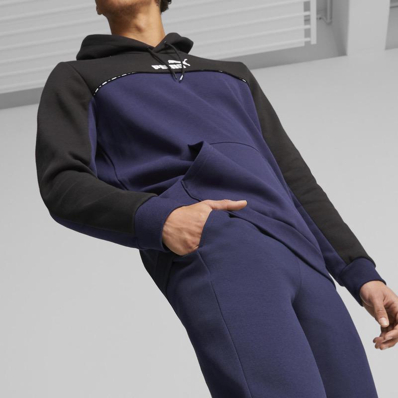 Poze Pantaloni Puma ess BLOCK x Tape Sweatpants various-brands.ro