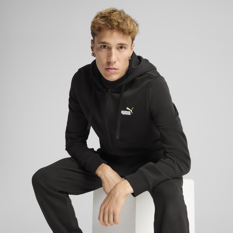 Bluza cu fermoar Puma ESS 2 COLOR Small No. 1 Logo Full-Zip Hodie - 2 | YEO
