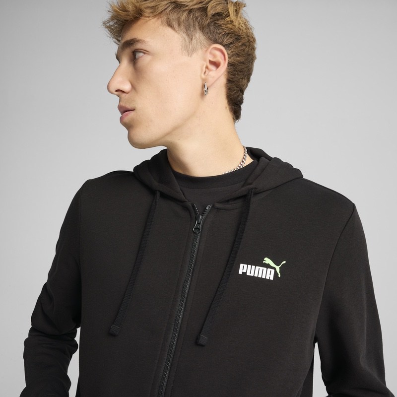 Bluza cu fermoar Puma ESS 2 COLOR Small No. 1 Logo Full-Zip Hodie - 3 | YEO