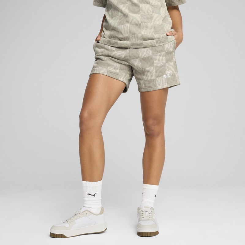 Sort Puma ESS GRAPHIC Mid-Rise AOP Shorts 5