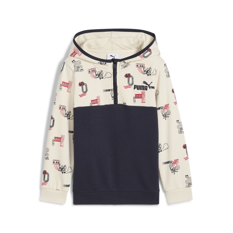 Bluza cu fermoar Puma LITTLE RUNNERS Half-Zip Hoodie PS - 3 | YEO