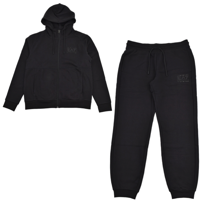 Trening EA7 M LABEL T-SUIT TT HOODED FZ CH BR Trening EA7 M LABEL T-SUIT TT HOODED FZ CH BR