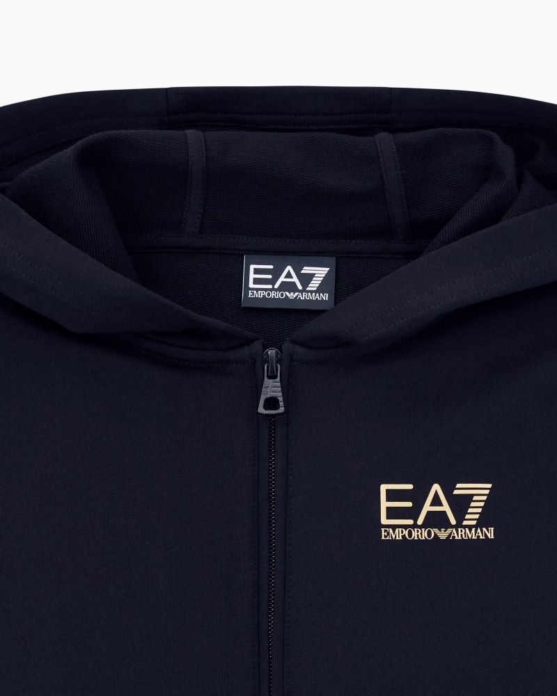 Trening EA7 TRAIN CORE ID BOY T-SUIT HOODIE FZ CH COFT CC