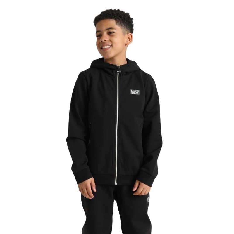 EA7 Bluza cu fermoar BOY HOODIE FZ COPL ST