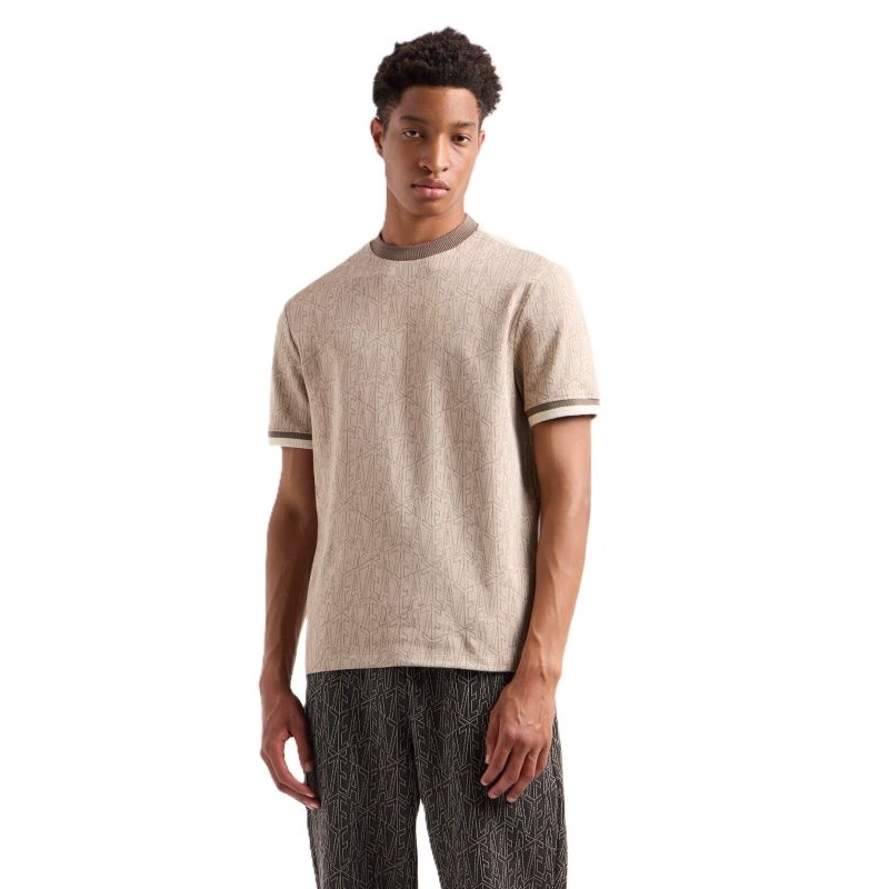 Tricou EA7 M TEE SS MONOGRAM JACQUARD