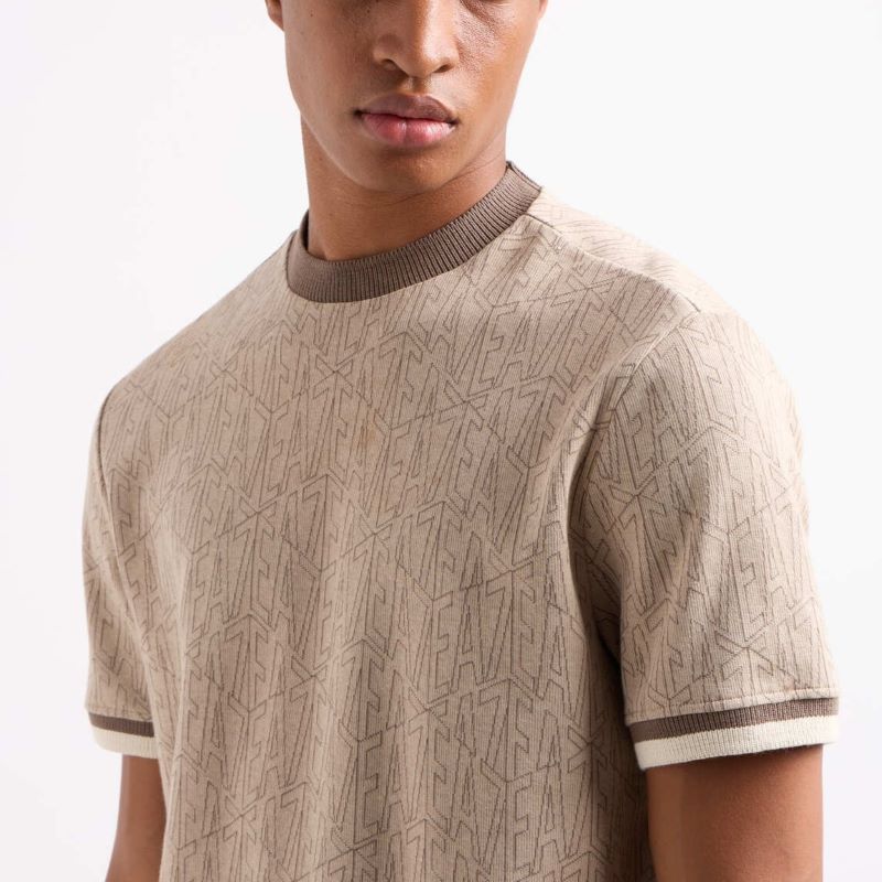 Tricou EA7 M TEE SS MONOGRAM JACQUARD