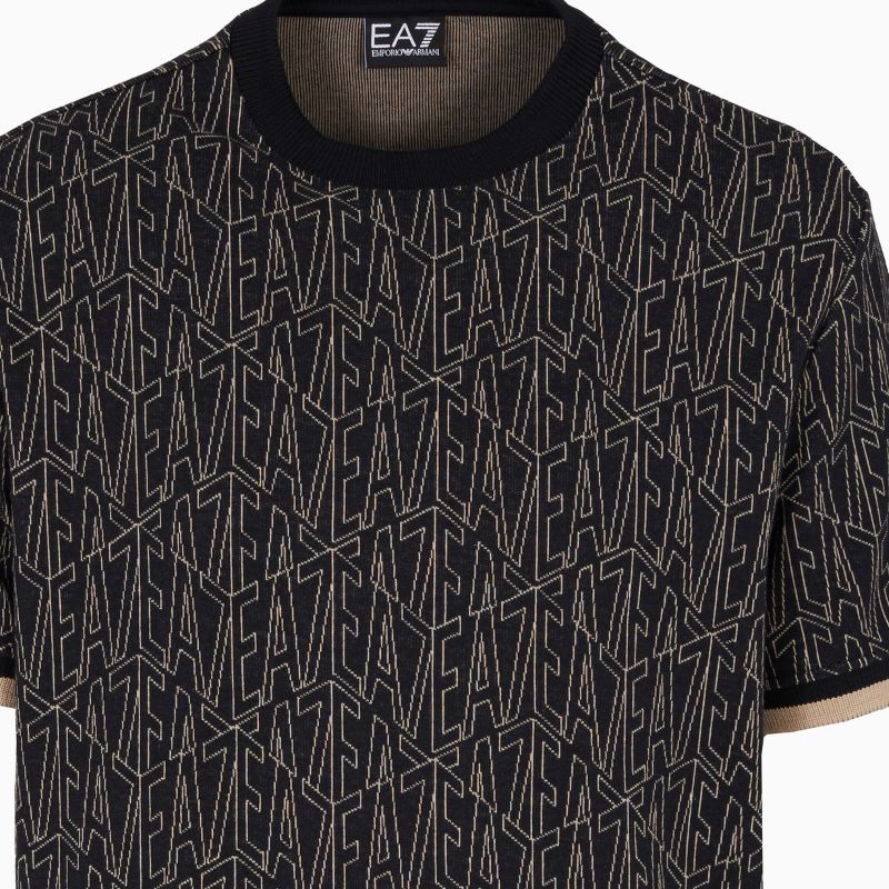 Tricou EA7 M TEE SS MONOGRAM JACQUARD - 2 | YEO