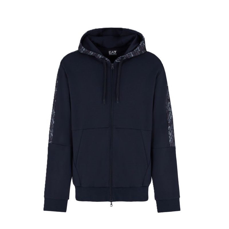 Bluza cu fermoar EA7 M HOODIE FZ MONOGRAM PRINTED - 2 | YEO