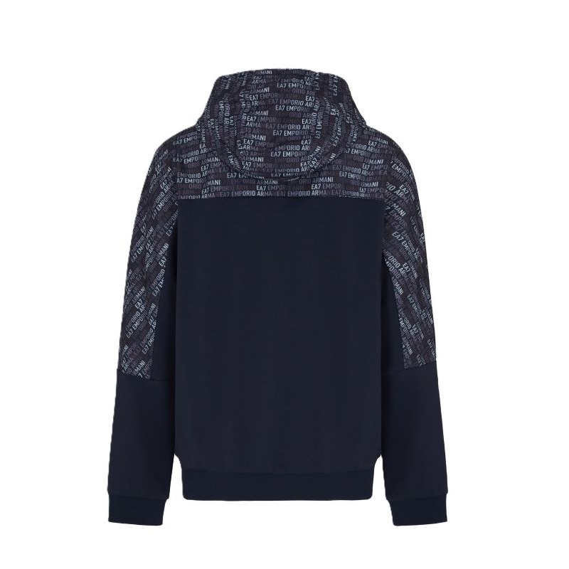Bluza cu fermoar EA7 M HOODIE FZ MONOGRAM PRINTED - 3 | YEO