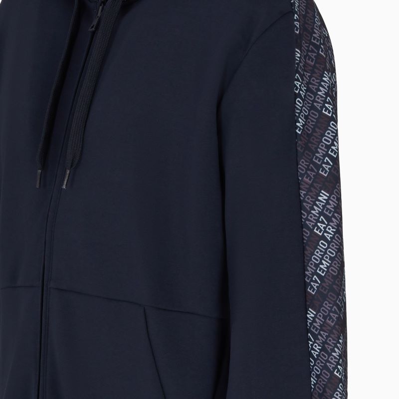 Bluza cu fermoar EA7 M HOODIE FZ MONOGRAM PRINTED - 4 | YEO
