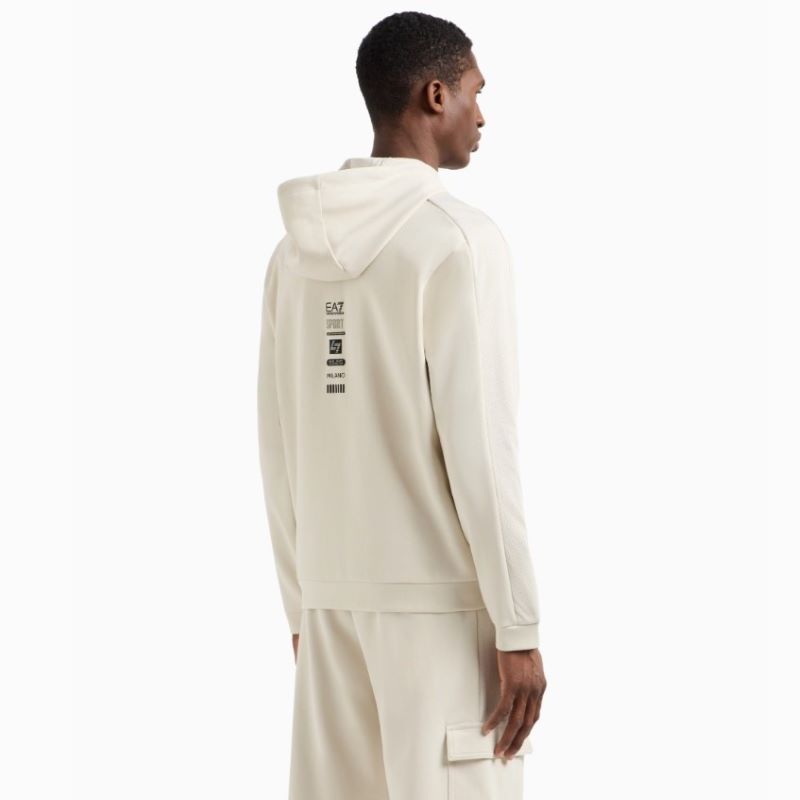 Bluza cu fermoar EA7 M HOODIE FZ CO PL - 1 | YEO