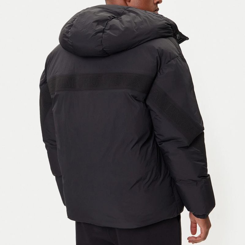 Geaca EA7 MOUNTAIN M DOWN HOODED JACKET LONG LOGO