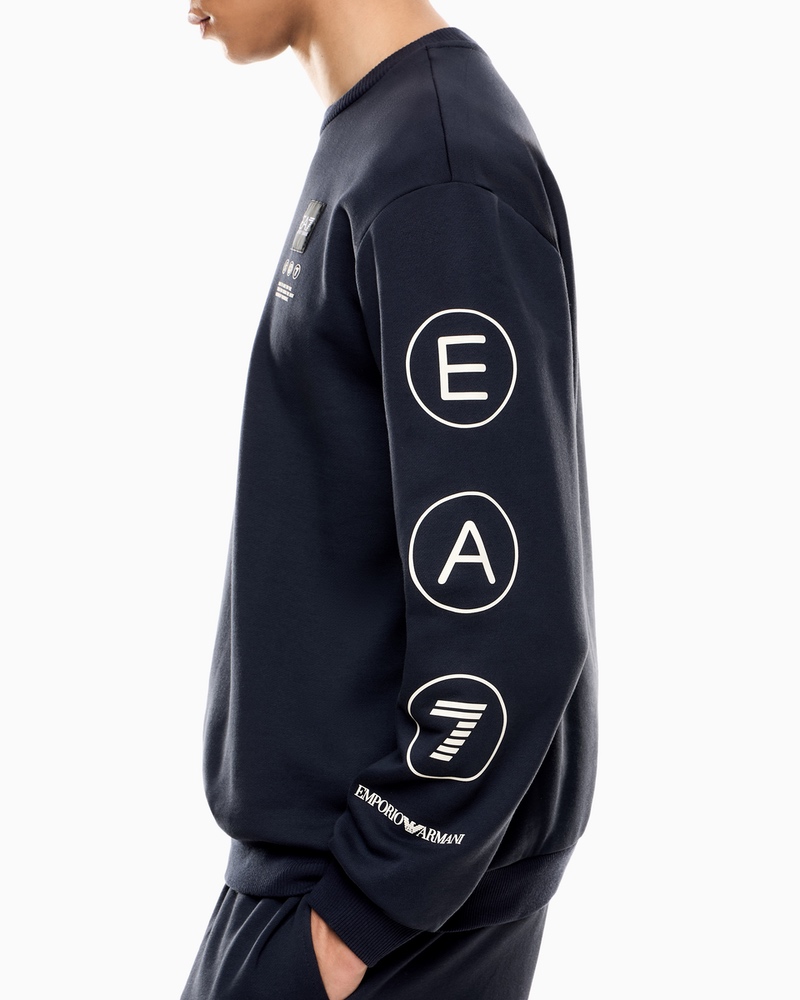 Bluza EA7 TRAIN LOGO SERIES M  T-TOP CN COFT WRITINGS