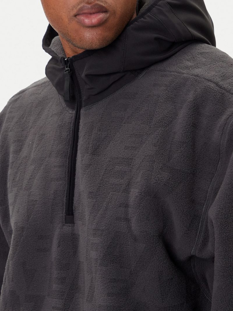 Bluza cu fermoar EA7 TRAIN LOGO SERIES M POLAR LOGO HOODIE HZ