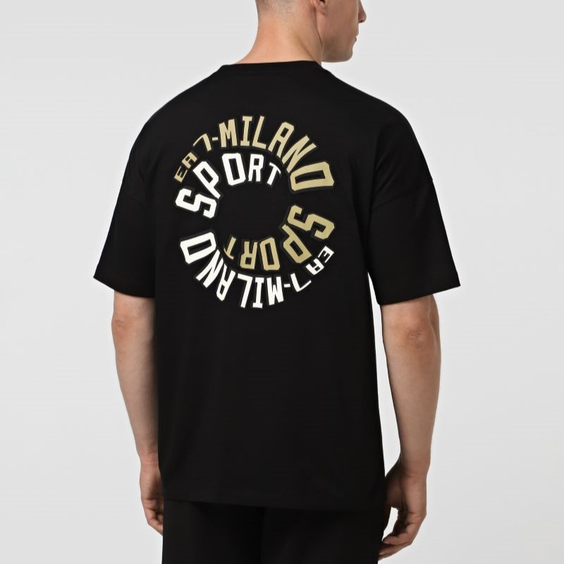 Tricou EA7 TRAIN LOGO SERIES M SPIRAL LOGO TEE