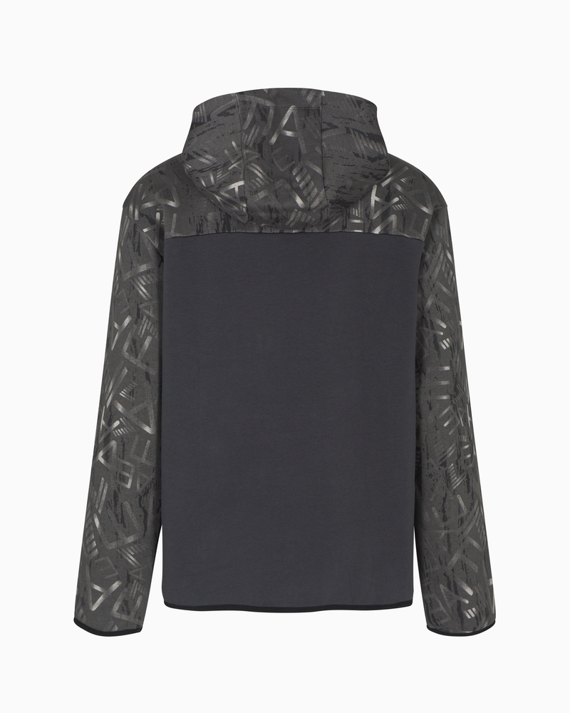 Bluza cu fermoar EA7 TRAIN GRAPHIC SERIES M HOODIE HZ CO MONOGRAM INFILL