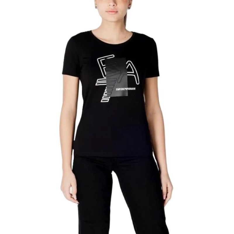 Tricou EA7 W TEE SS BOX LOGO CROSSOVER