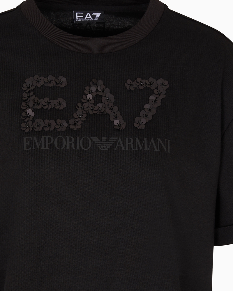 Tricou EA7 TRAIN LOGO SERIES W TEE SS CRYSTAL