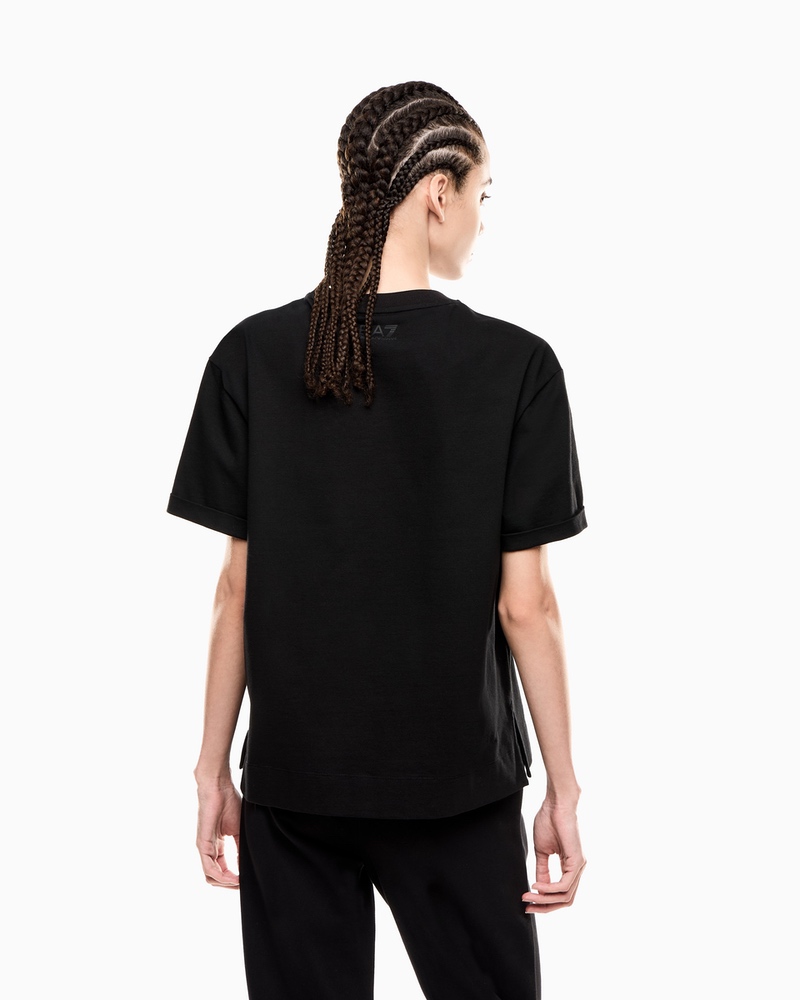 Tricou EA7 TRAIN LOGO SERIES W TEE SS CRYSTAL - 1 | YEO