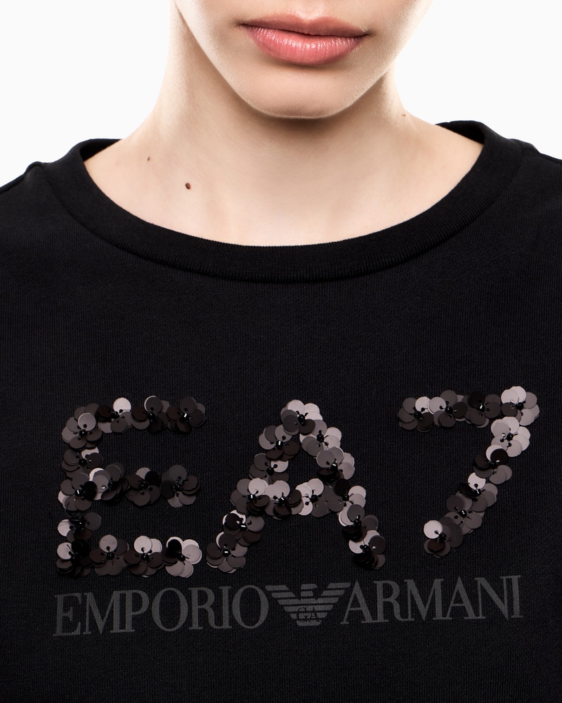 Bluza EA7 TRAIN LOGO SERIES W T-TOP CN CRYSTAL