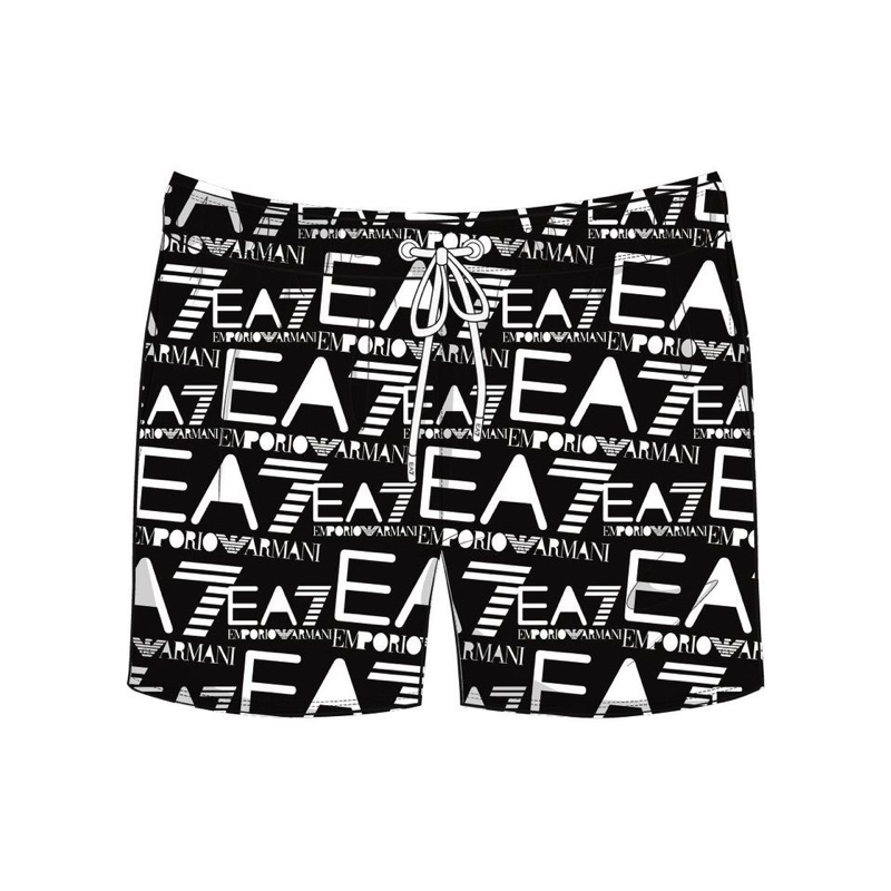 Sort De Baie EA7 M Graphic Series Boxer Monogram