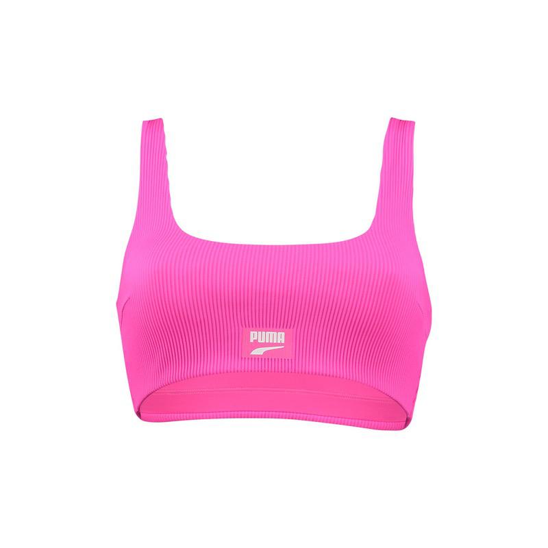 Bustiera puma ribbed scoop neck top