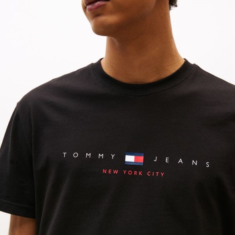 Tricou Tommy Hilfiger TJM REG FLAG LINEAR SS TEEEXT