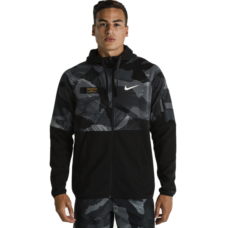 Bluza nike m nk df fleece hd fz camo