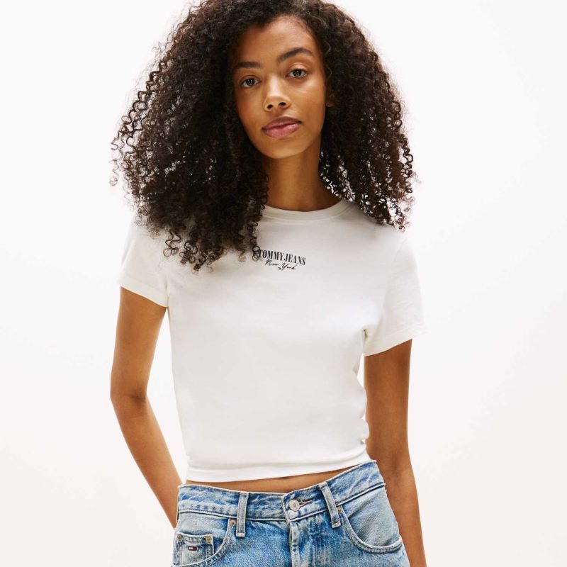 Tricou Tommy Hilfiger TJW SLIM ESSENTIAL LOGO2 TEEEXT