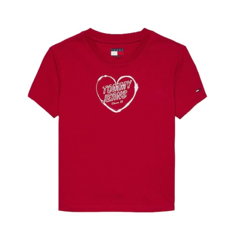 Tricou Tommy Hilfiger TJW SLIM SH HEART TEE