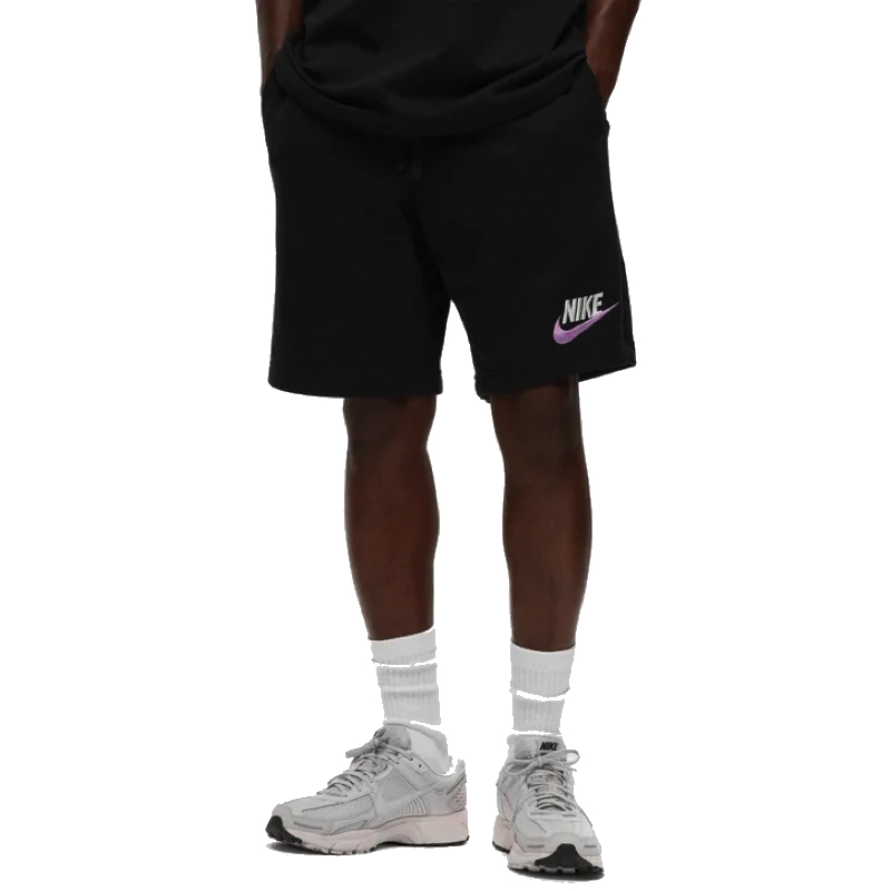 Sort nike m nk club+ ft lbr short