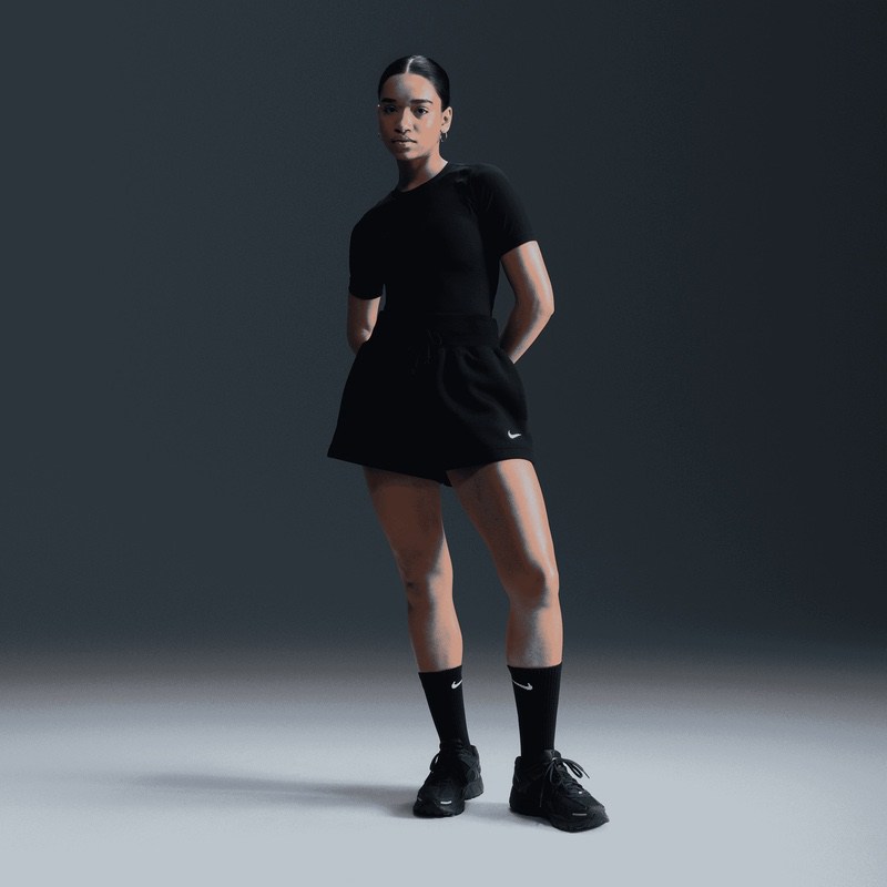 Sort Nike W NSW PHNX FLC HR SHORT