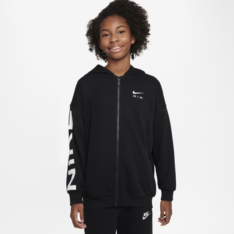 Bluza cu fermoar nike g nsw club flc air hd fz ls