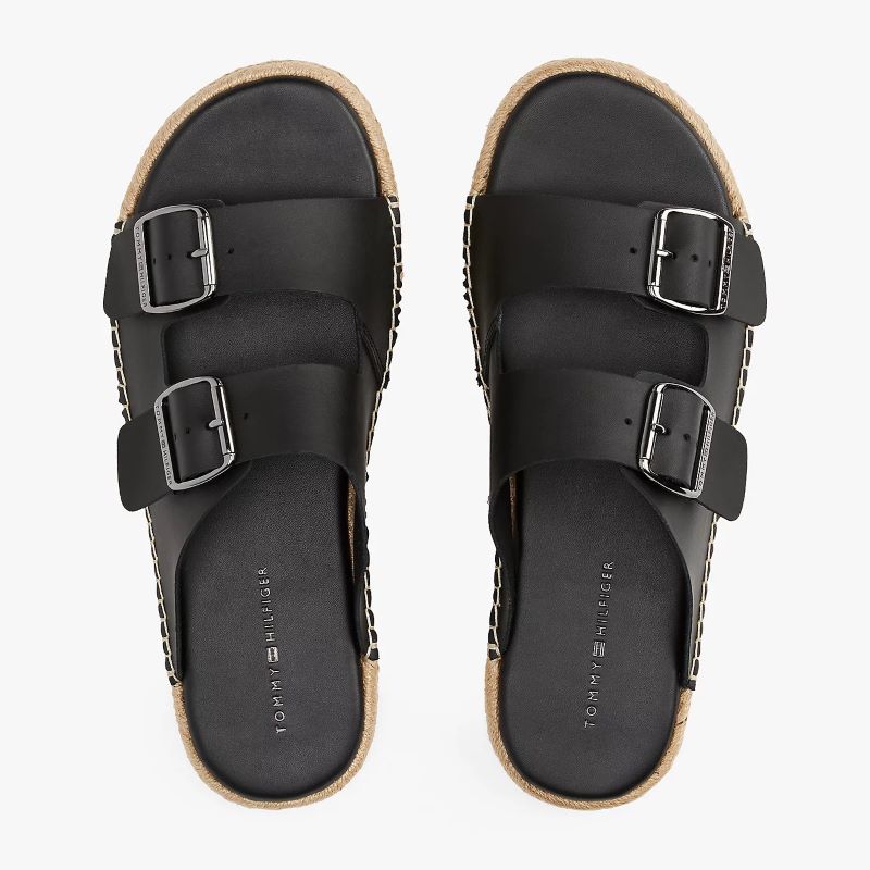 Papuci Tommy Hilfiger FLEX JUTTE HILFIGER LTHSANDAL