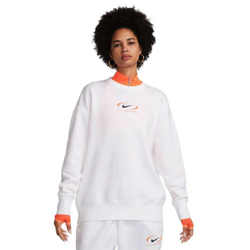 Bluza Nike W NSW PHNX FLC OS CREW PRNT SW