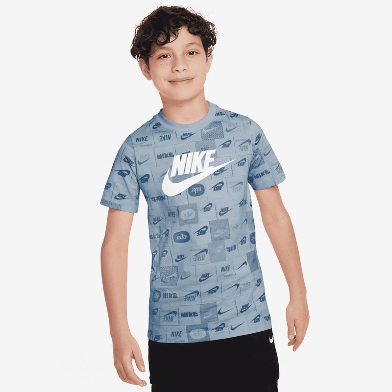 Poze Tricou Nike K NSW TEE CLUB SSNL AOP HBR various-brands.ro